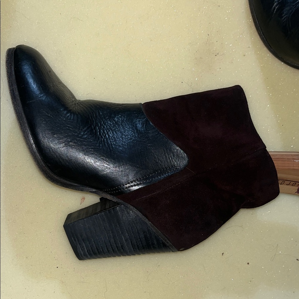 Vintage Suede/Leather Rag & Bone “Kendall” Ankle Boots